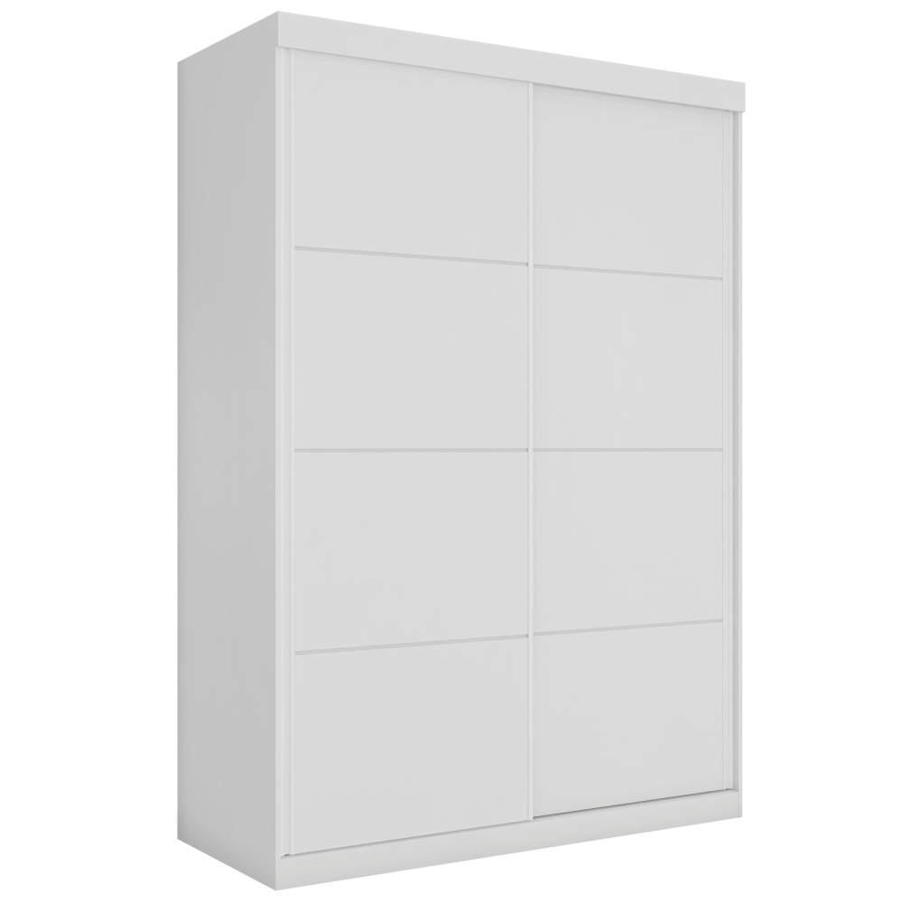 Guarda Roupa Solteiro Belmont Duas Portas Deslizantes Branco