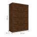 Guarda Roupa Solteiro Belmont Duas Portas Deslizantes Malbec