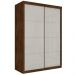 Guarda Roupa Solteiro Belmont Duas Portas Deslizantes Malbec Off White