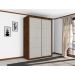 Guarda Roupa Solteiro Belmont Duas Portas Deslizantes Malbec Off White