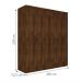 Roupeiro Casal Turquia Seis Portas Malbec