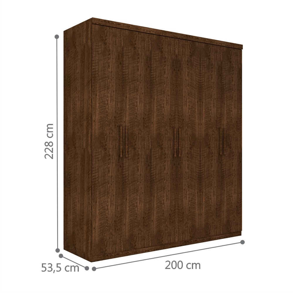 Roupeiro Casal Turquia Seis Portas Malbec