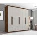 Roupeiro Singapura Casal Seis Portas Malbec Off White