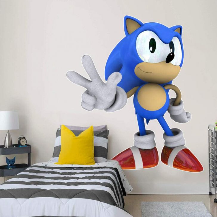 Adesivo Decorado Duplo Sonic, musica do sonic no teclado 