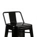 Banqueta Berlim Alta com Encosto - Preto