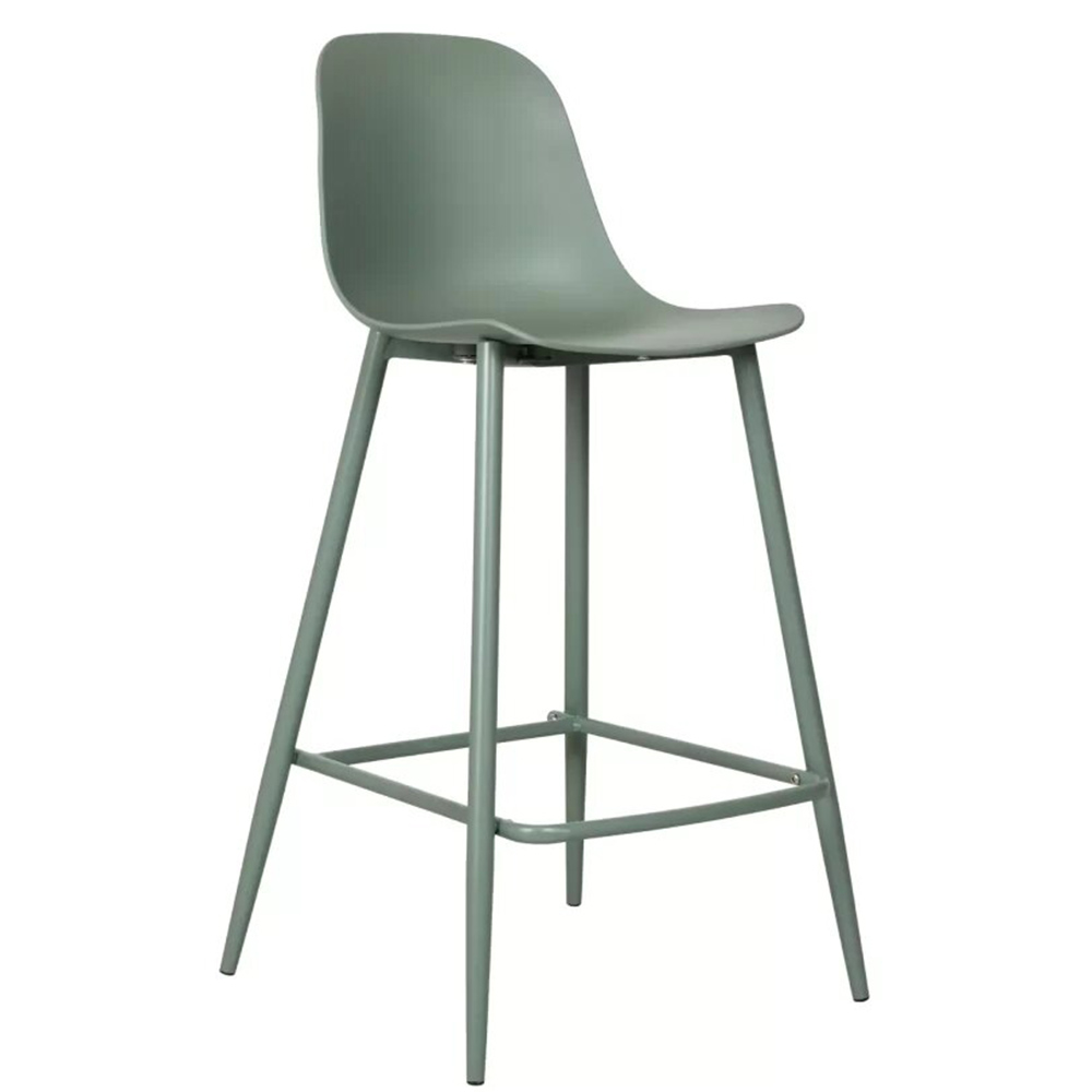 Banqueta Média Fixa Miami - Verde Aloe