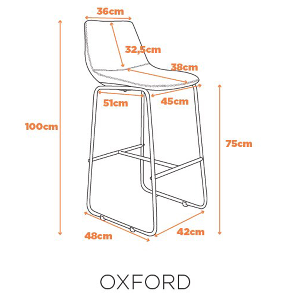 Banqueta Oxford - Preta