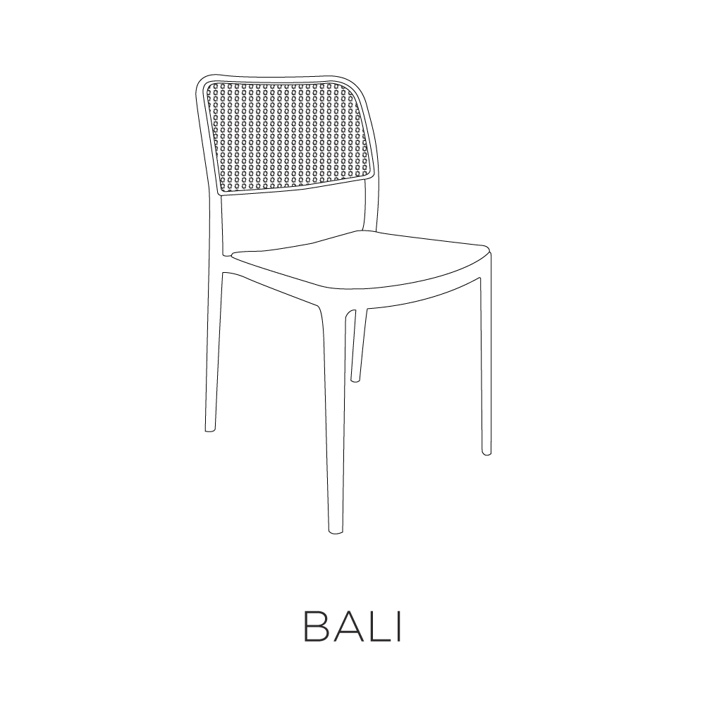 Cadeira Bali - Preto