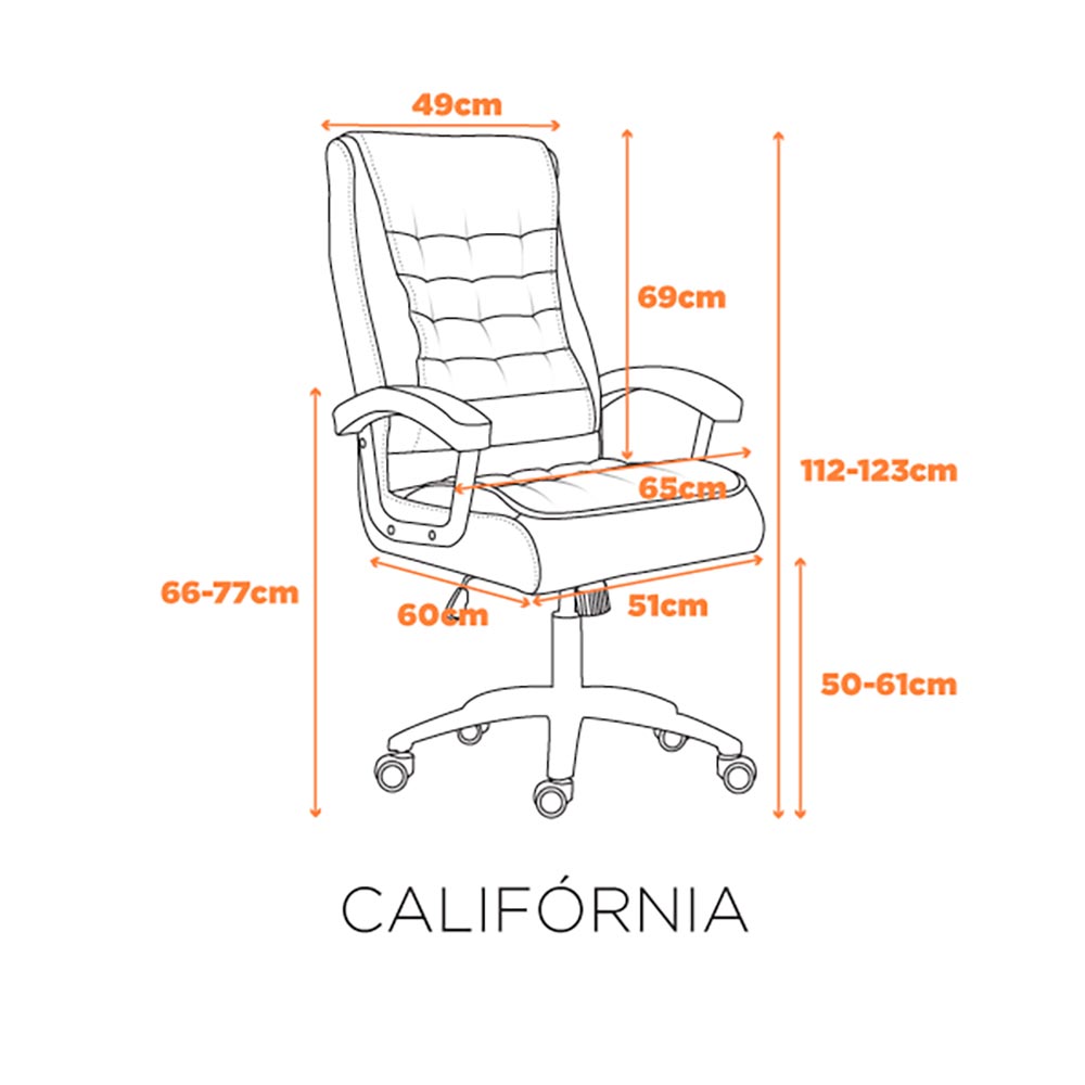 Cadeira Califórnia - Marrom