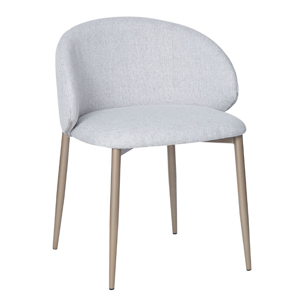 Cadeira Firenze Base Champagne - Tecido Cinza