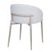 Cadeira Firenze Base Champagne - Tecido Cinza