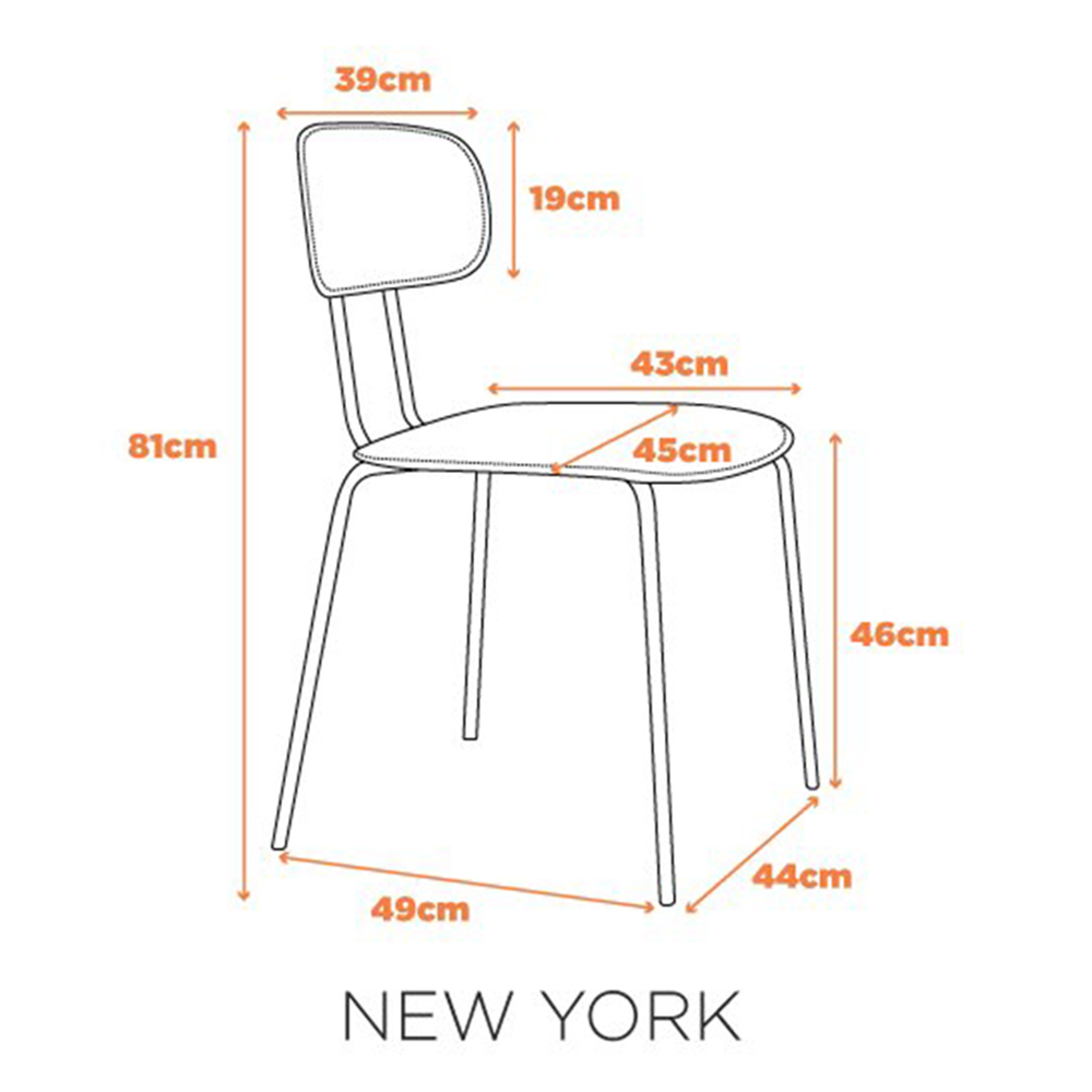 Cadeira New York - Caramelo
