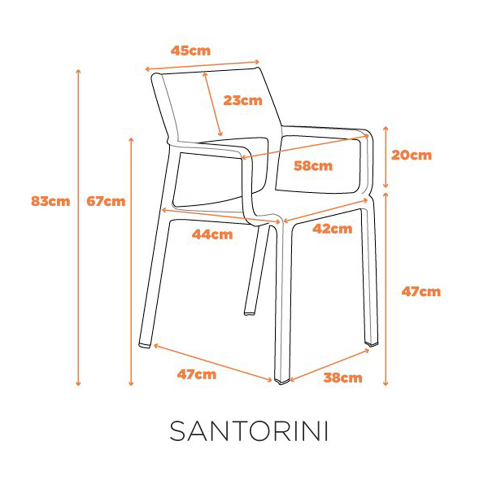 Cadeira Santorini - Preta