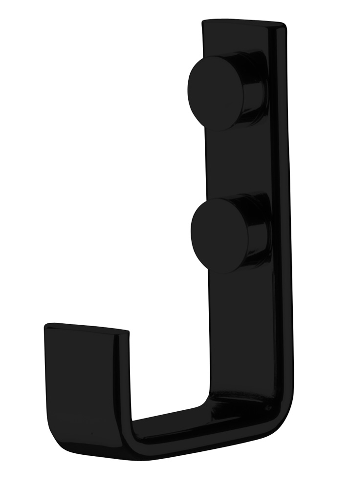Cabide gancho banheiro lavabo Preto Fosco Future 2314PT 