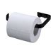 Kit acessorios banheiro lavabo 4 peças preto fosco Future toalheiro banho, toalha rosto, papeleira, cabide 