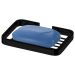 Kit acessorios banheiro lavabo 5 peças preto fosco Future toalheiro banho, toalha rosto, papeleira, cabide, saboneteira 