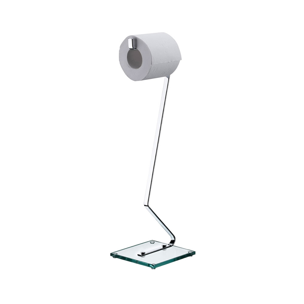 Kit banheiro Future porta papel higienico de chão 2315 e porta toalha de bancada 2316  