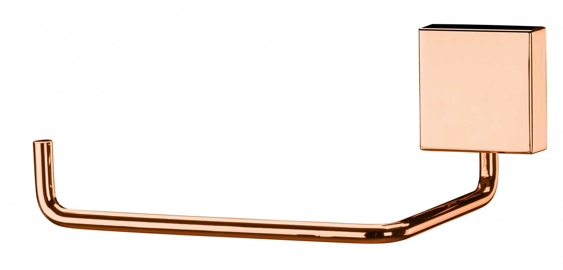 Kit banheiro lavabo 2 peças rosé gold Future porta toalha banho duplo e papeleira 