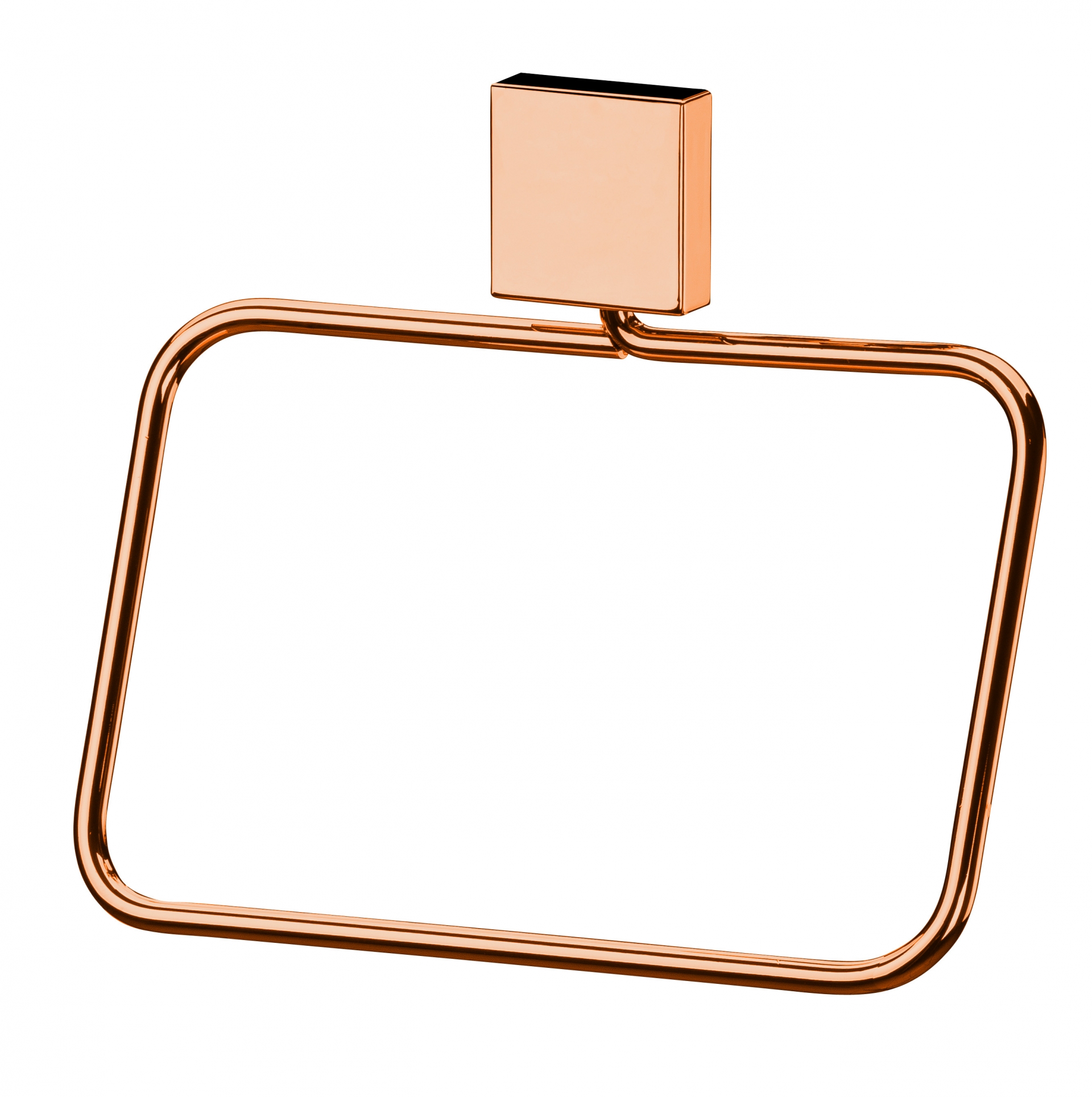 Kit banheiro lavabo 2 peças rosé gold Future porta toalha rosto e porta papel higiênico 