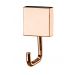 Kit banheiro lavabo 2 peças rosé gold Future toalheiro banho duplo e cabide gancho 