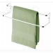 Kit lavabo banheiro acessorios 4 peças porta toalha duplo 45 cm, porta toalha rosto 30 cm, porta papel higienico, cabide 