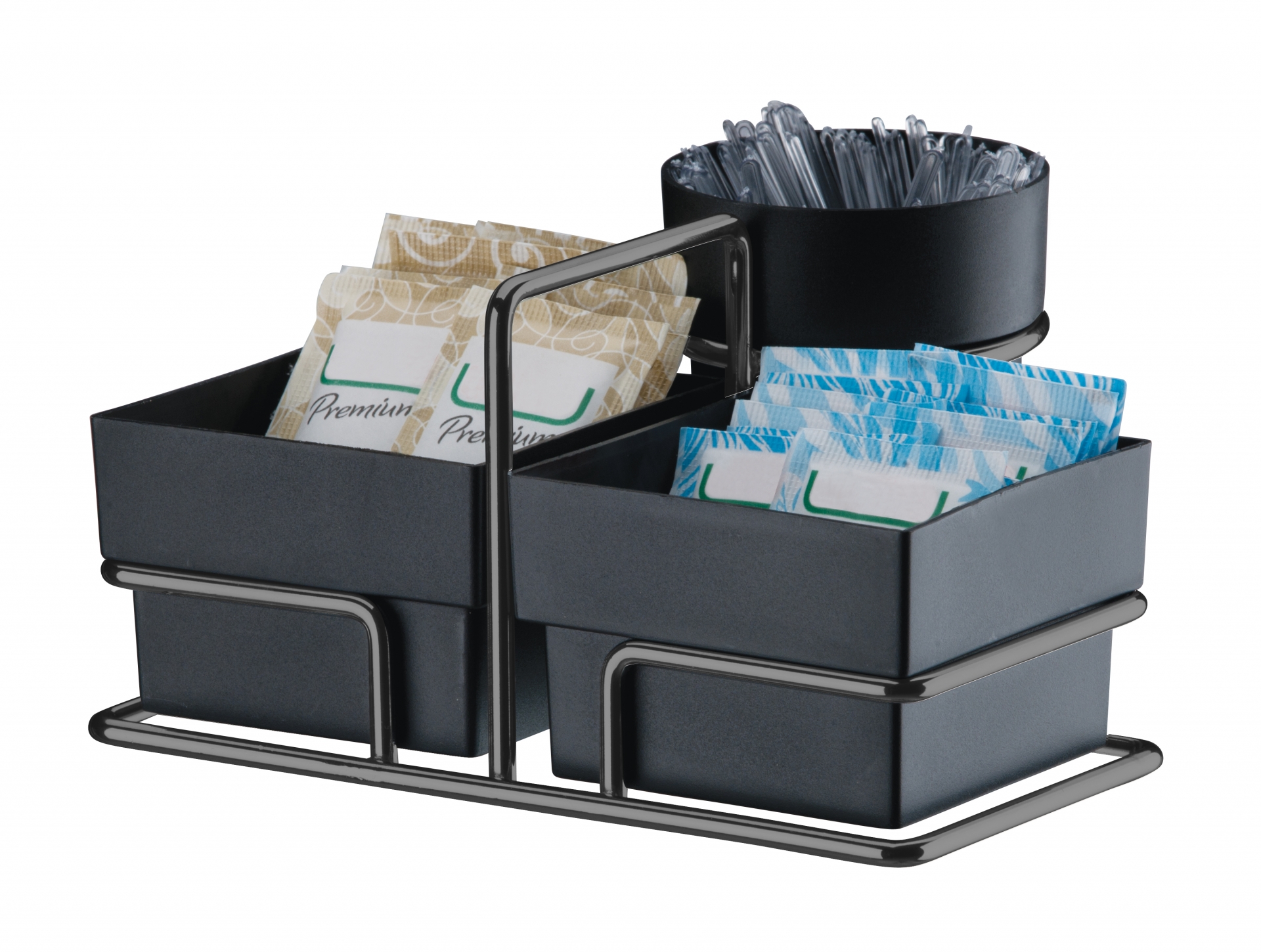 Kit mesa 2 peças Suporte Sachês e porta guardanapo Ônix Future 1156OX 1155OX 