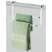 Porta toalha banheiro suporte duplo 45 cm encaixe box Future 1612  