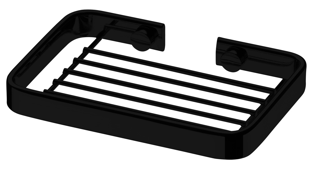 Saboneteira porta sabonete preto fosco Future 2302PT 