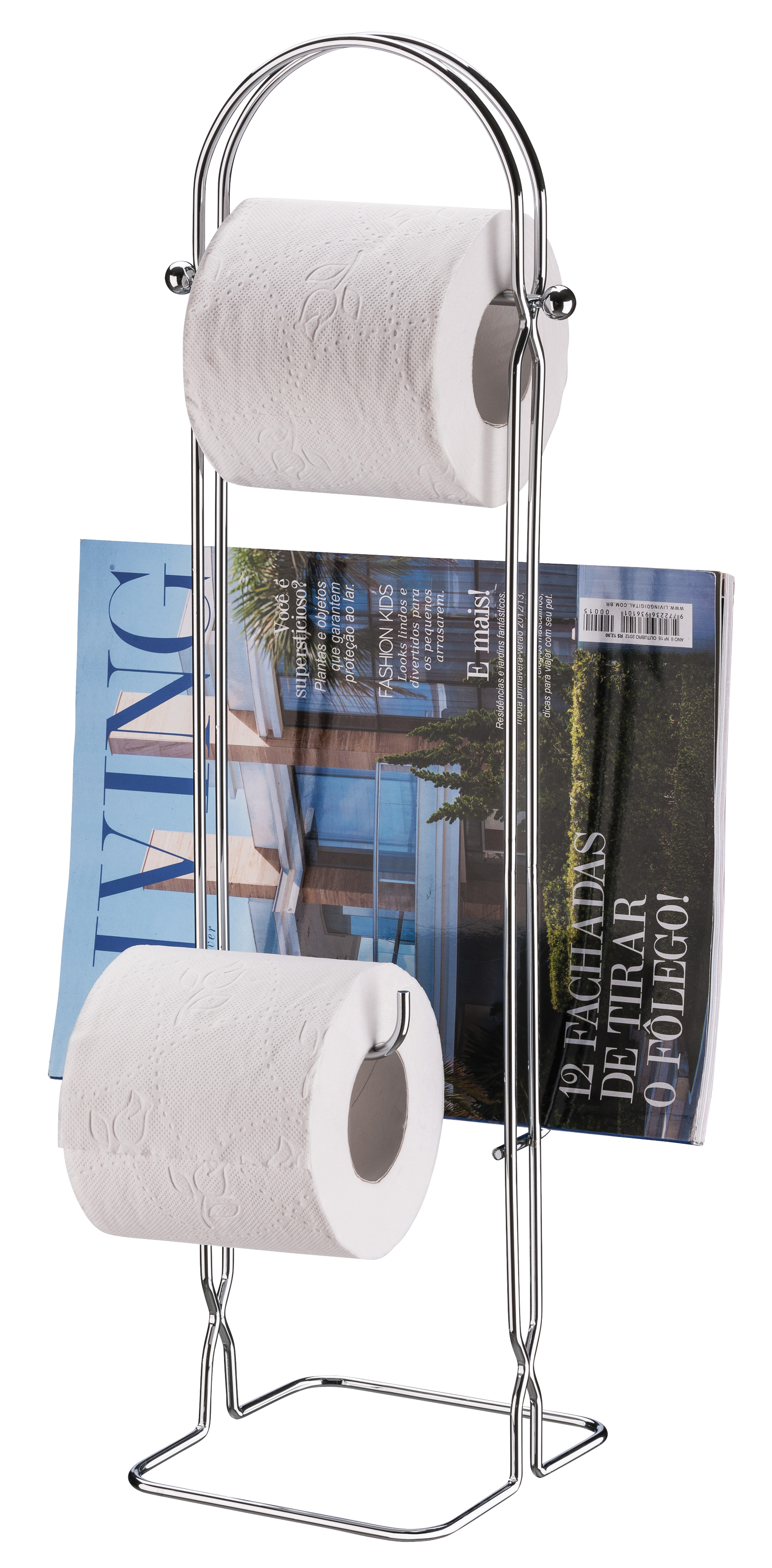 Suporte Papel Higiênico e Revista de Chão Future 1166