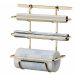 Suporte Porta Rolo Papel Toalha para barra Cozinha Dourado Future 2801DD 