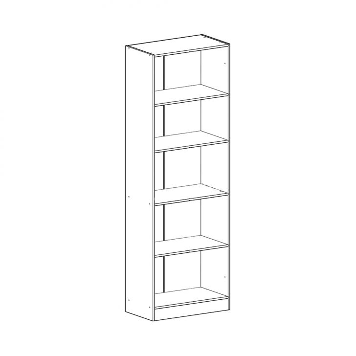 [OUTLET] Armário Multiuso Xangai 2 PT Preto