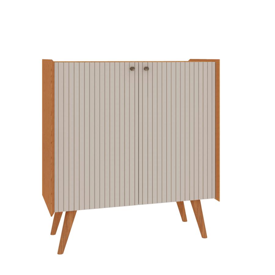 Aparador Balcão Buffet Genialflex Vértice Cinamomo White Laca