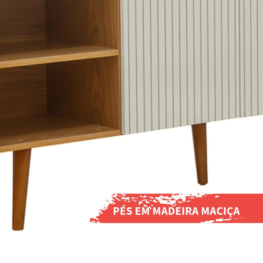 Aparador Balcão Buffet Genialflex Vértice Cinamomo White Laca