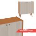 Aparador Balcão Buffet Genialflex Vértice Cinamomo White Laca