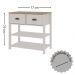 Aparador Buffet Multifuncional 2 Gavetas com Rodizio Branco / Savana Genialflex