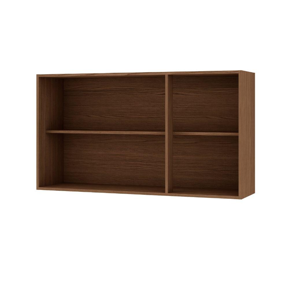 Armário Aéreo 120cm 3 Portas Ébano / Off White