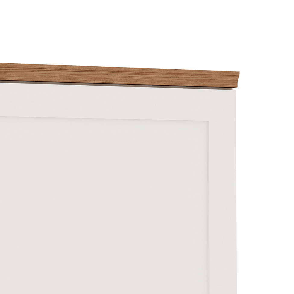 Armário Aéreo Iluminata 1 Porta Branco 60 cm