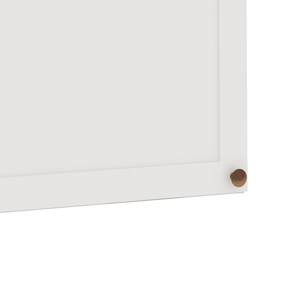 Armário Aéreo Iluminata 1 Porta Branco 60 cm