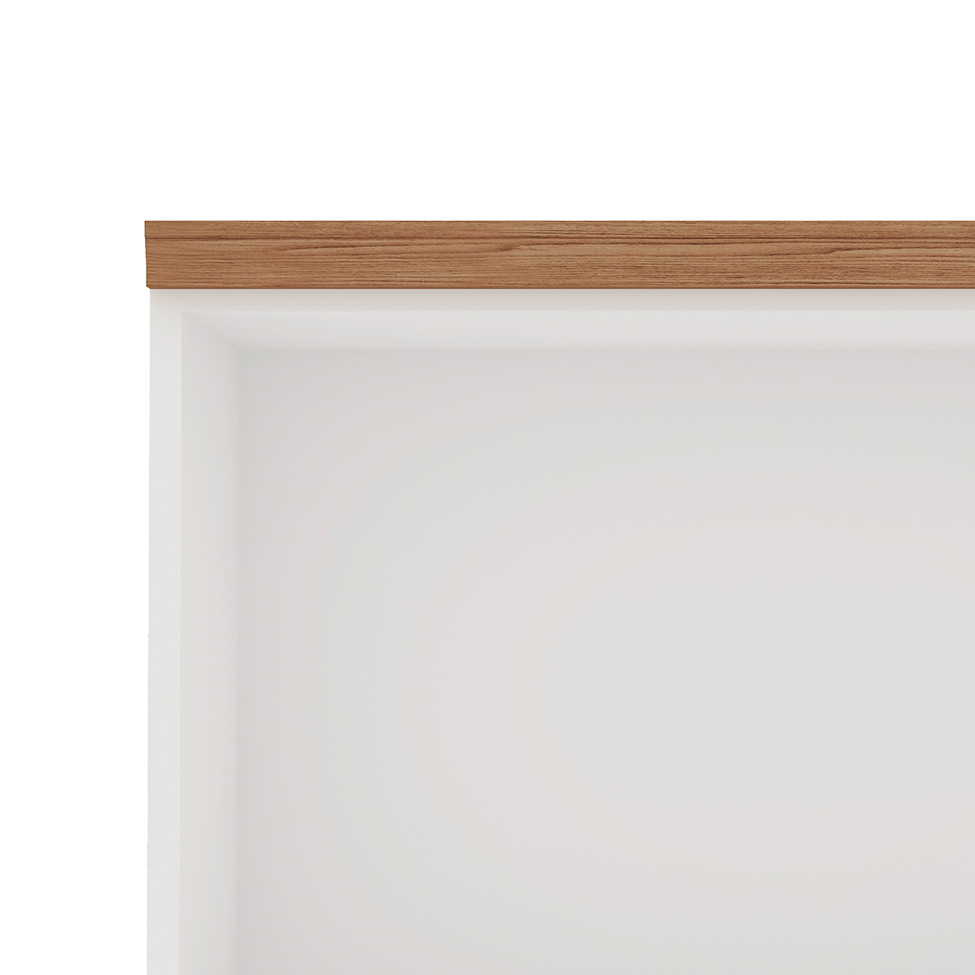 Armário Aéreo Iluminata 1 Porta Branco 60 cm