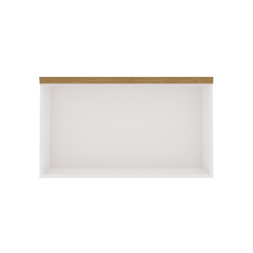Armário Aéreo Iluminata 1 Porta Branco 80 cm