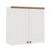 Armário Aéreo Iluminata 2 Portas Branco 80 cm