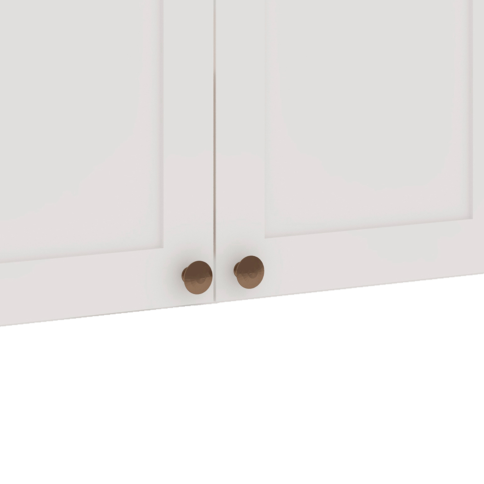 Armário Aéreo Iluminata 3 Portas Branco 120 cm