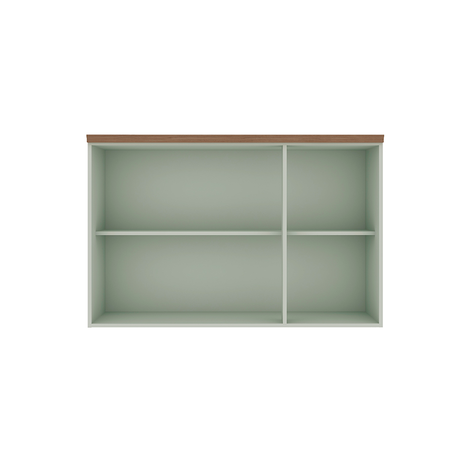 Armário Aéreo Iluminata 3 Portas Verde Mint 120 cm