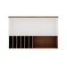 Armário Aéreo Iluminata com Vidro 1 Porta Branco 120 cm