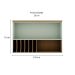 Armário Aéreo Iluminata com Vidro 1 Porta Verde Mint 120 cm