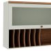 Armário Aéreo Iluminata com Vidro 1 Porta Verde Mint 120 cm