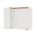 Armário Aéreo de Canto Iluminata 1 Porta Branco