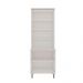 Armário Cristaleira Genialflex Iluminata 80cm Branco Fendi
