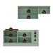 Armário De Cozinha Genialflex Iluminata 4 Peças Verde Mint