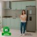 Armário De Cozinha Genialflex Iluminata 4 Peças Verde Mint